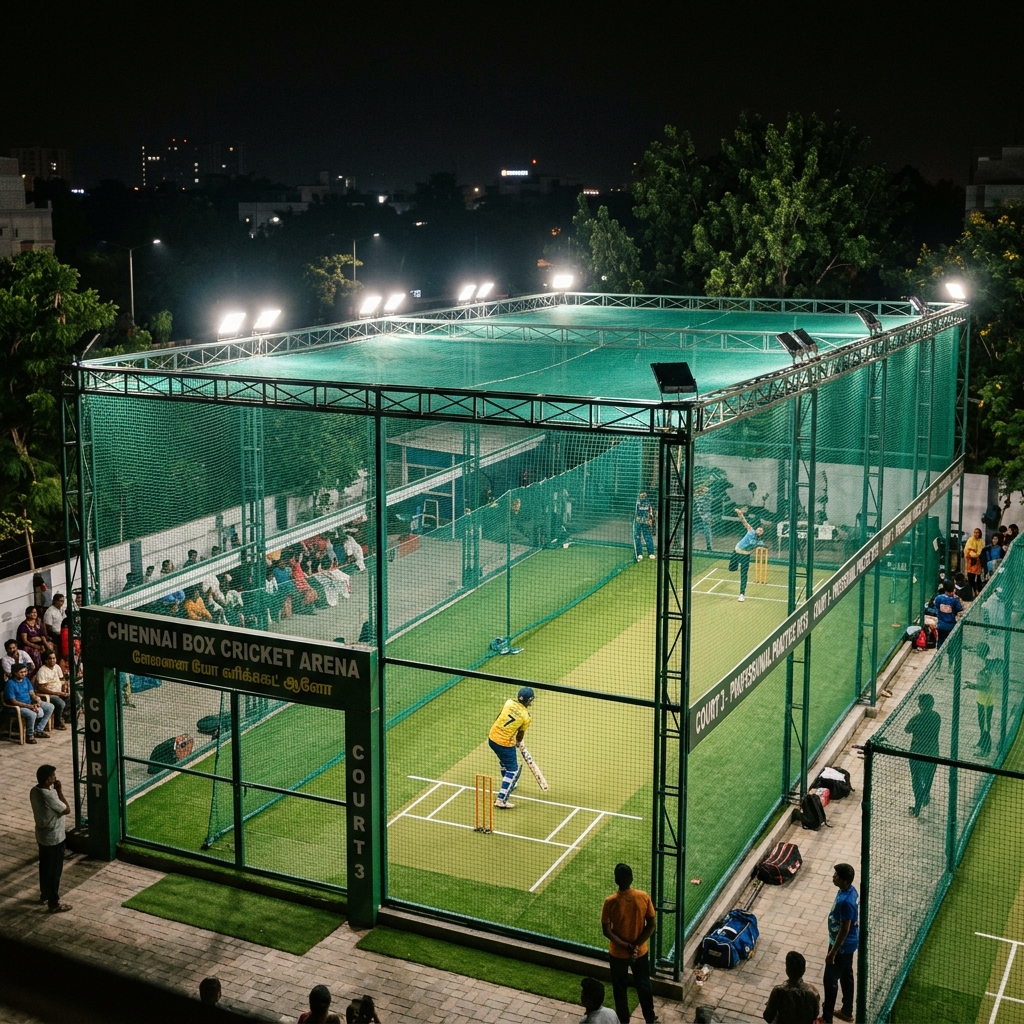 Box cricket net installation Chennai